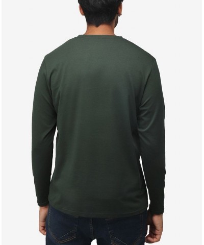 Men's Soft Stretch V-Neck Long Sleeve T-shirt PD11 $21.56 T-Shirts