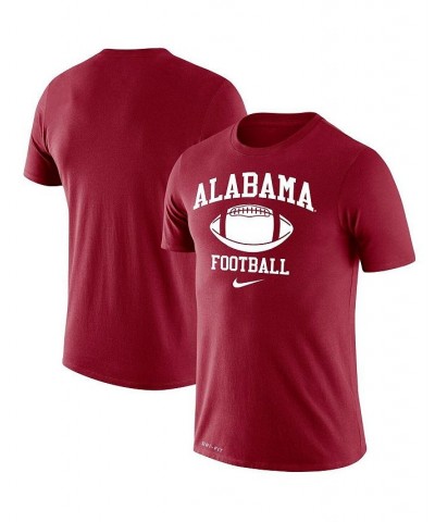 Men's Crimson Alabama Crimson Tide Big and Tall Legend Retro Football Performance T-shirt $20.00 T-Shirts