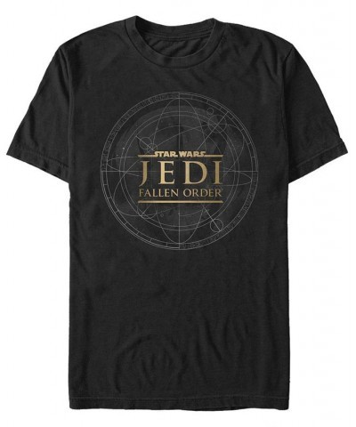 Star Wars Men's Jedi Fallen Order Map Logo T-shirt Black $20.99 T-Shirts