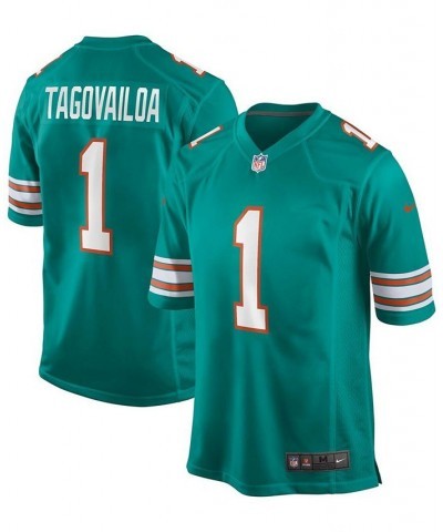 Men's Tua Tagovailoa Aqua Miami Dolphins Alternate Game Jersey $33.17 Jersey