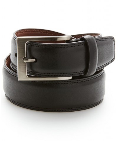 Men's Big and Tall Full Grain Leather Belt Black $13.12 Belts