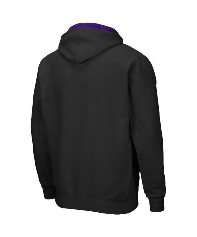 Men's Black Northwestern Wildcats Arch & Logo 3.0 Full-Zip Hoodie $28.80 Sweatshirt