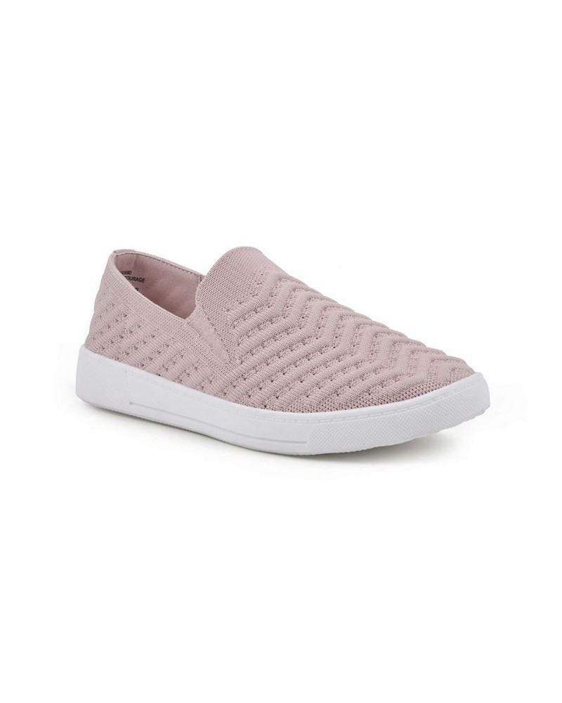 Women's Courage Slip-On Sneakers Pink $31.74 Shoes