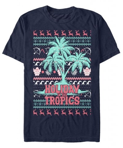 Men's Christmas Chronicles 2 Tropical Chronicles Short Sleeve T-shirt Blue $20.29 T-Shirts