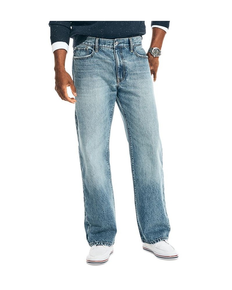 Men's Authentic Loose-Fit Rigid Denim 5-Pocket Jeans PD01 $37.09 Jeans