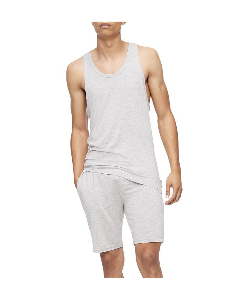 Men's Ultra Soft Modern Modal Lounge Tank Gray $11.32 Pajama