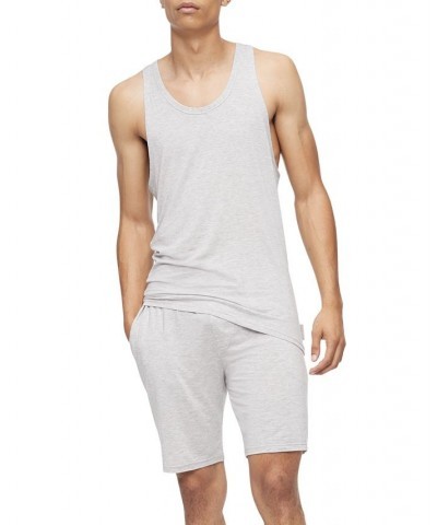 Men's Ultra Soft Modern Modal Lounge Tank Gray $11.32 Pajama