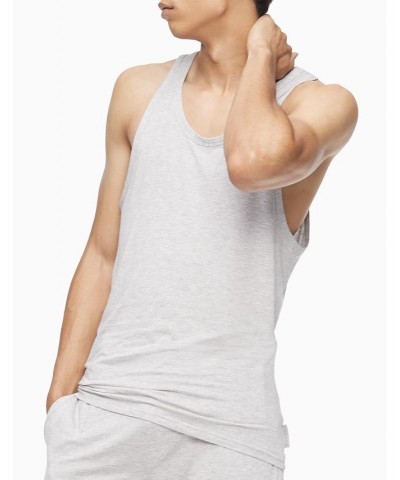 Men's Ultra Soft Modern Modal Lounge Tank Gray $11.32 Pajama