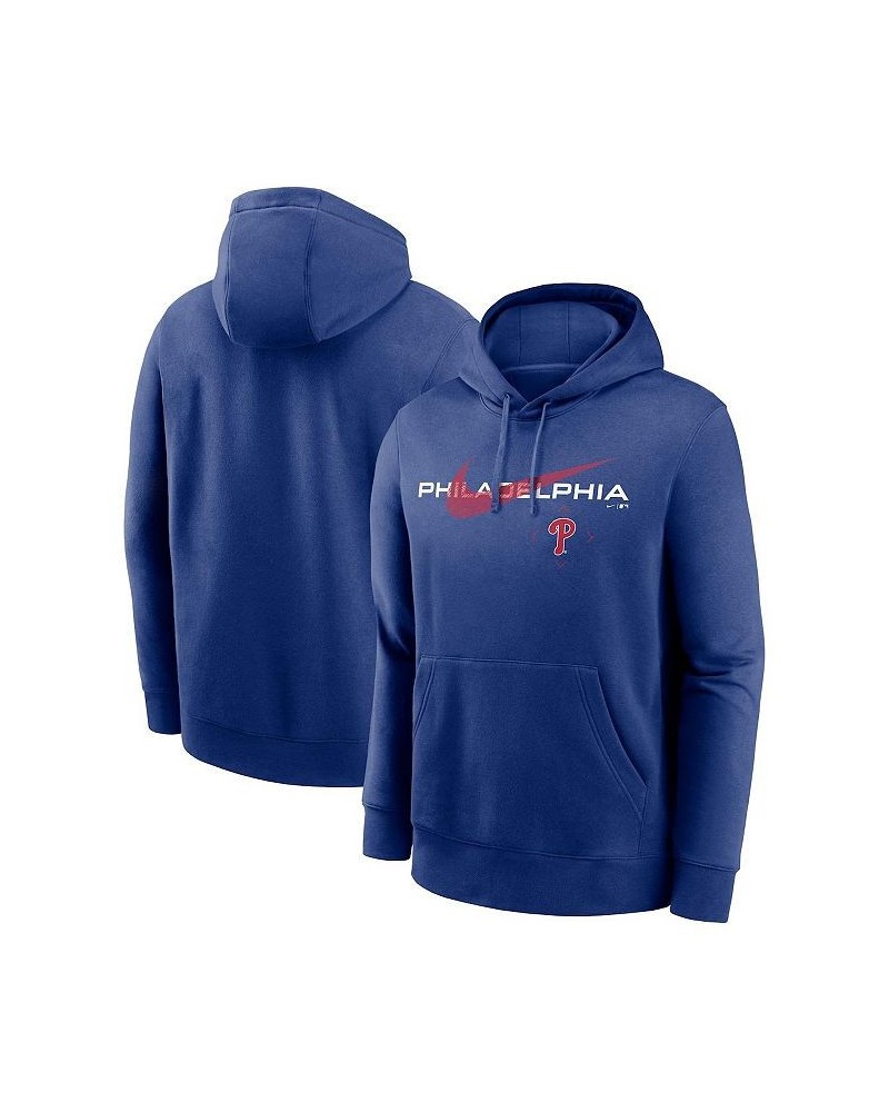 Men's Royal Philadelphia Phillies Swoosh NeighborHOOD Pullover Hoodie $46.74 Sweatshirt