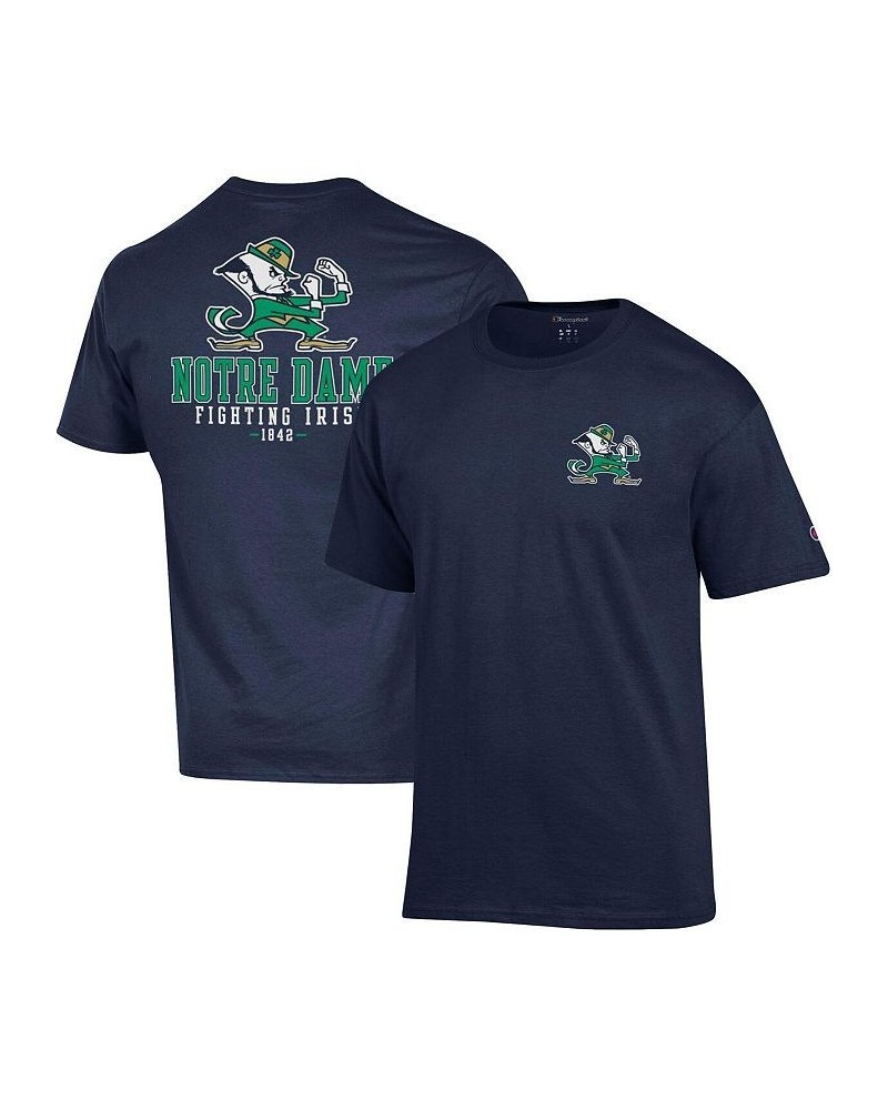 Men's Navy Notre Dame Fighting Irish Team Stack 2-Hit T-shirt $20.25 T-Shirts