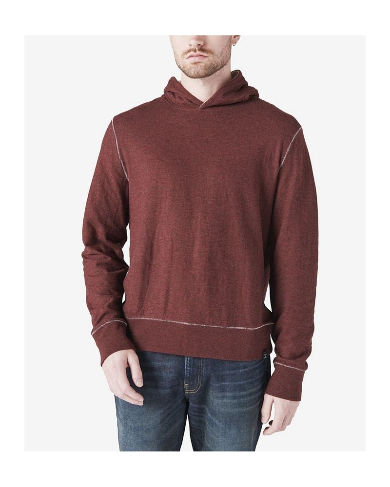 Men's Classic Duofold Hooded Sweatshirt Red $33.43 Sweatshirt