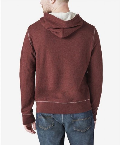 Men's Classic Duofold Hooded Sweatshirt Red $33.43 Sweatshirt