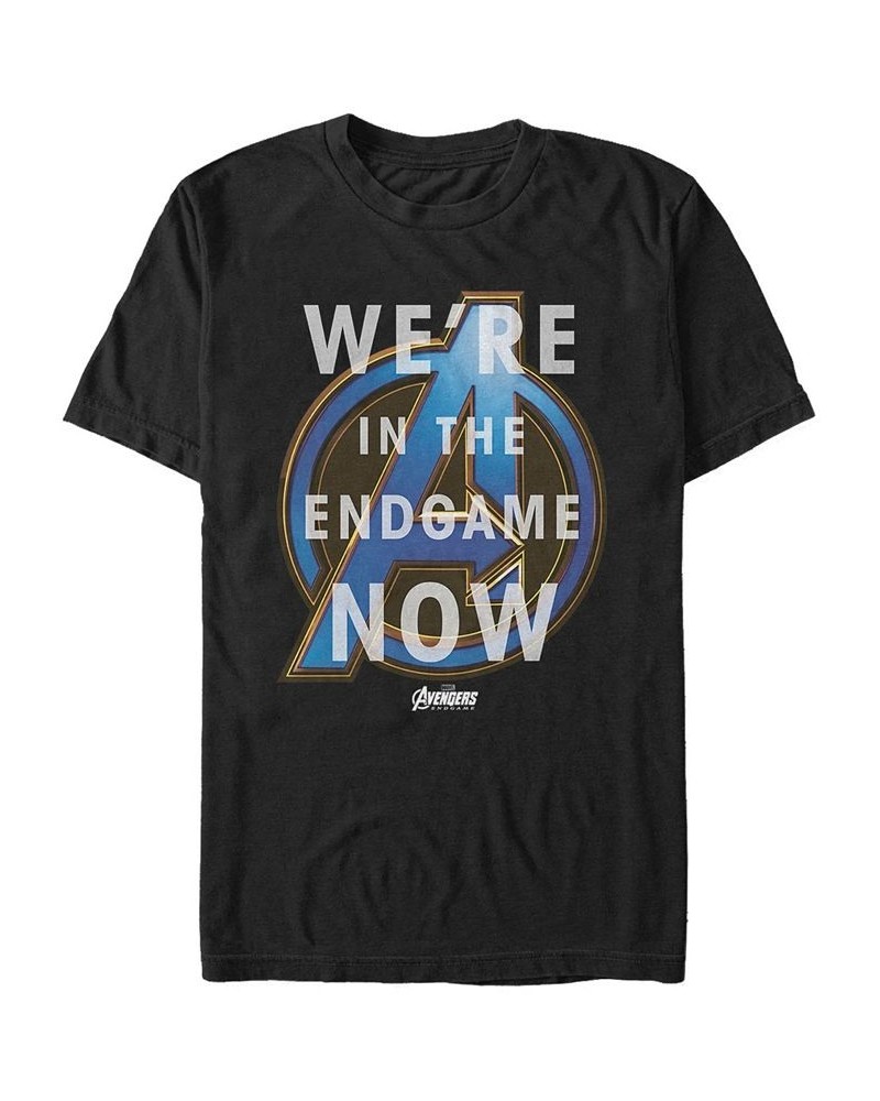 Marvel Men's Avengers Endgame We're In The End Now Quote Short Sleeve T-Shirt Black $16.10 T-Shirts