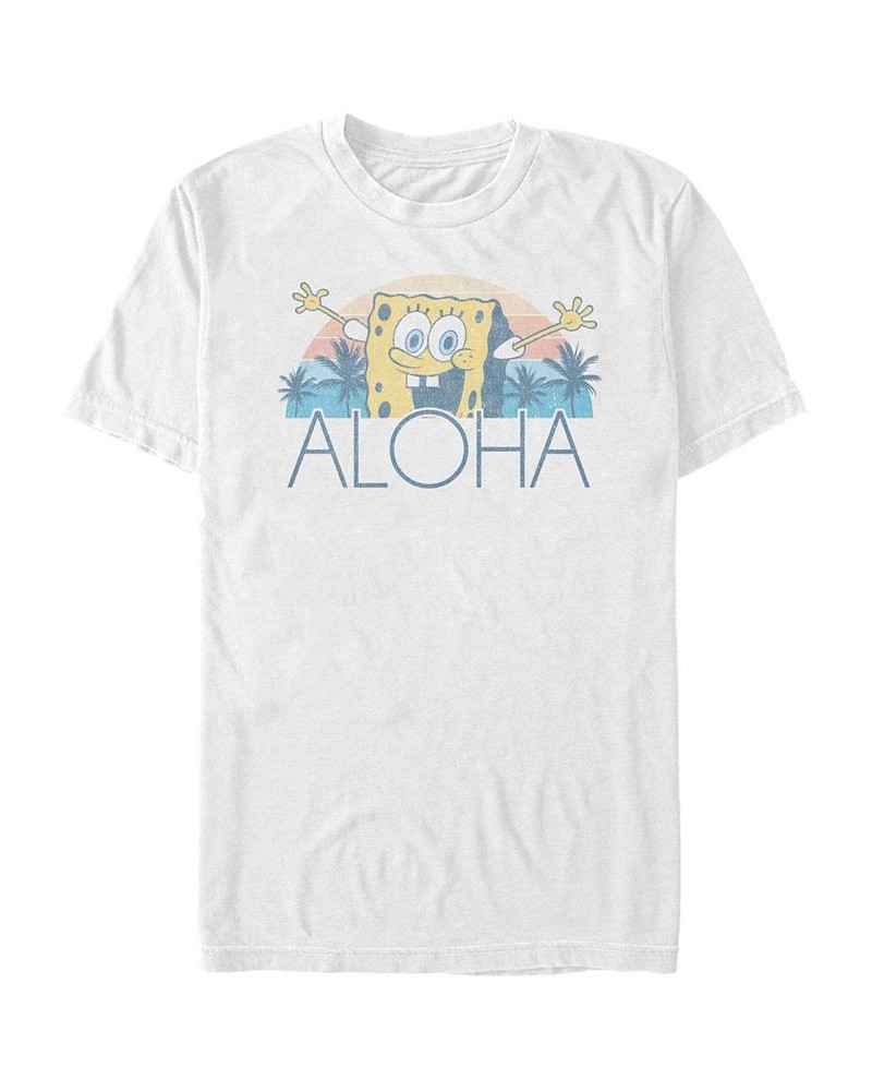 Men's Aloha 2 Short Sleeve Crew T-shirt White $15.75 T-Shirts