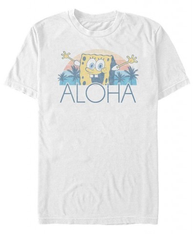 Men's Aloha 2 Short Sleeve Crew T-shirt White $15.75 T-Shirts