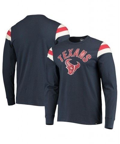 Men's '47 Navy Houston Texans Franklin Rooted Long Sleeve T-shirt $24.95 T-Shirts