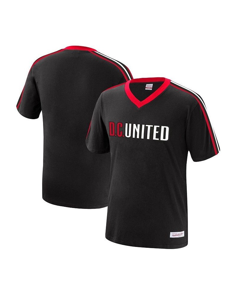 Men's Mitchell & Ness Black D.C. United Overtime Win V-Neck T-shirt $23.03 T-Shirts