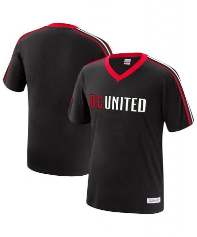 Men's Mitchell & Ness Black D.C. United Overtime Win V-Neck T-shirt $23.03 T-Shirts