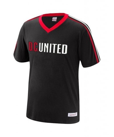 Men's Mitchell & Ness Black D.C. United Overtime Win V-Neck T-shirt $23.03 T-Shirts