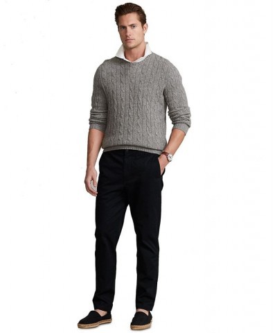 Men's Relaxed Fit Polo Prepster Twill Pants Black $55.00 Pants