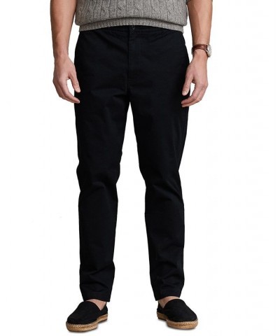 Men's Relaxed Fit Polo Prepster Twill Pants Black $55.00 Pants