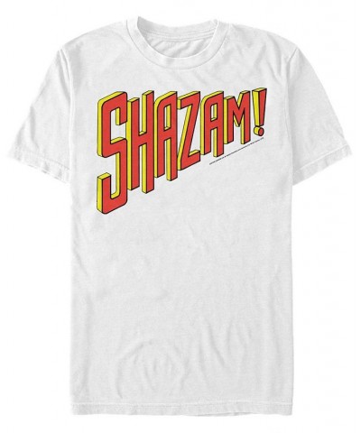 DC Men's Shazam Text Logo Short Sleeve T-Shirt $14.70 T-Shirts