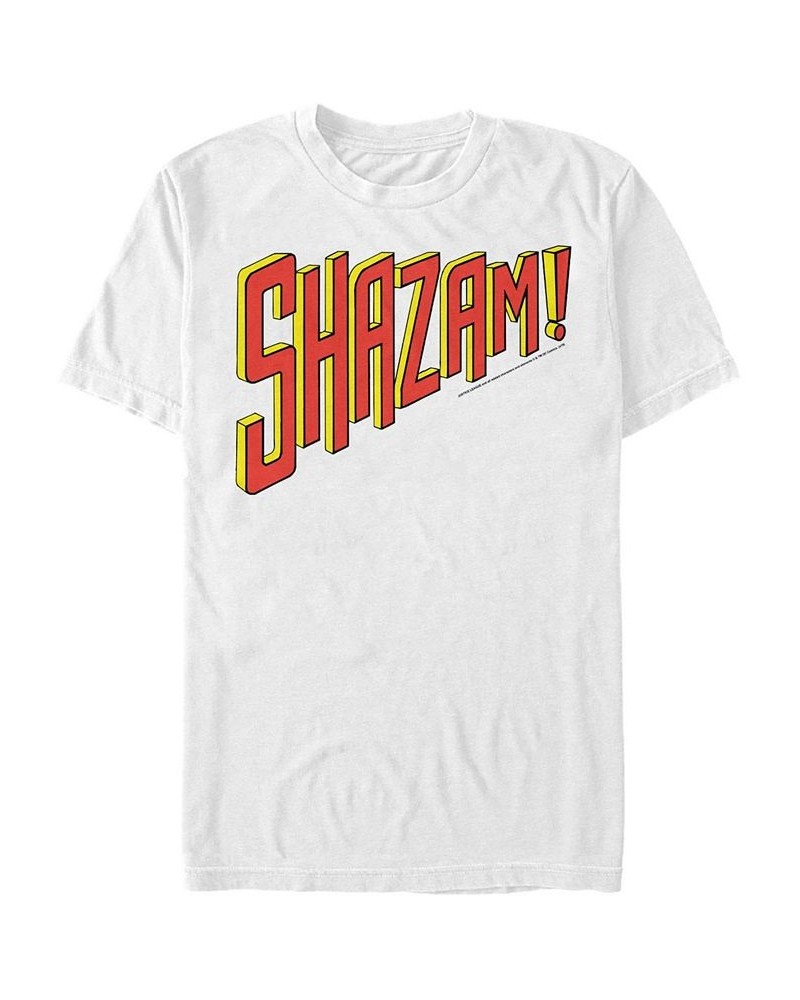 DC Men's Shazam Text Logo Short Sleeve T-Shirt $14.70 T-Shirts