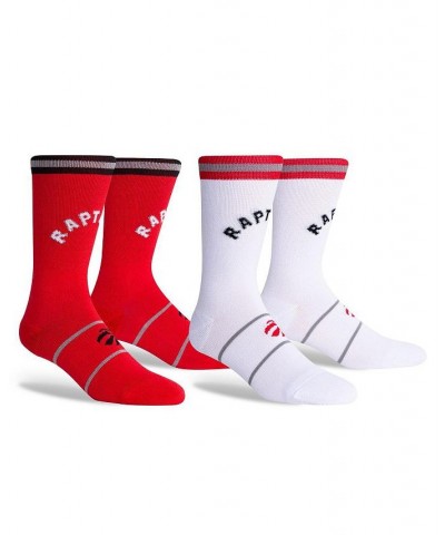 Men's Toronto Raptors Two-Pack Home & Away Uniform Crew Socks $12.50 Socks