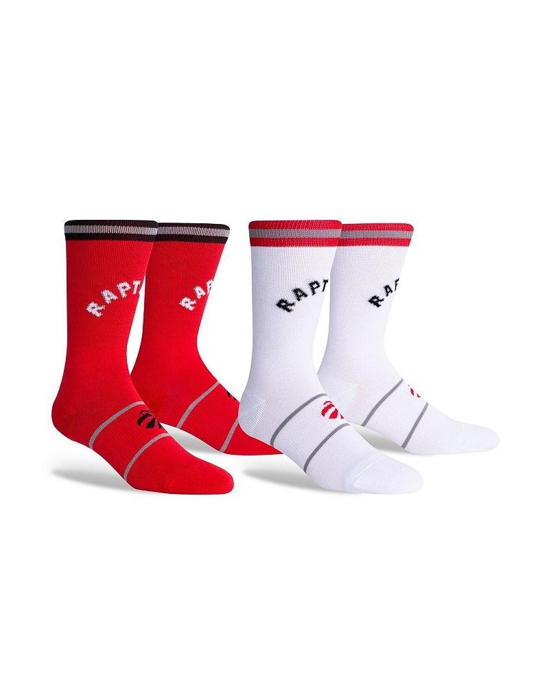 Men's Toronto Raptors Two-Pack Home & Away Uniform Crew Socks $12.50 Socks