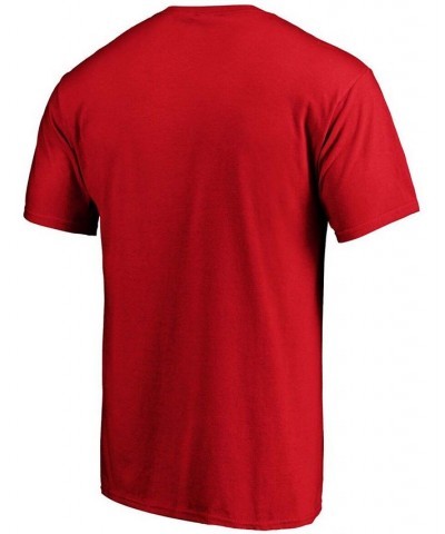 Men's Red Florida Panthers Team Primary Logo T-shirt $13.33 T-Shirts