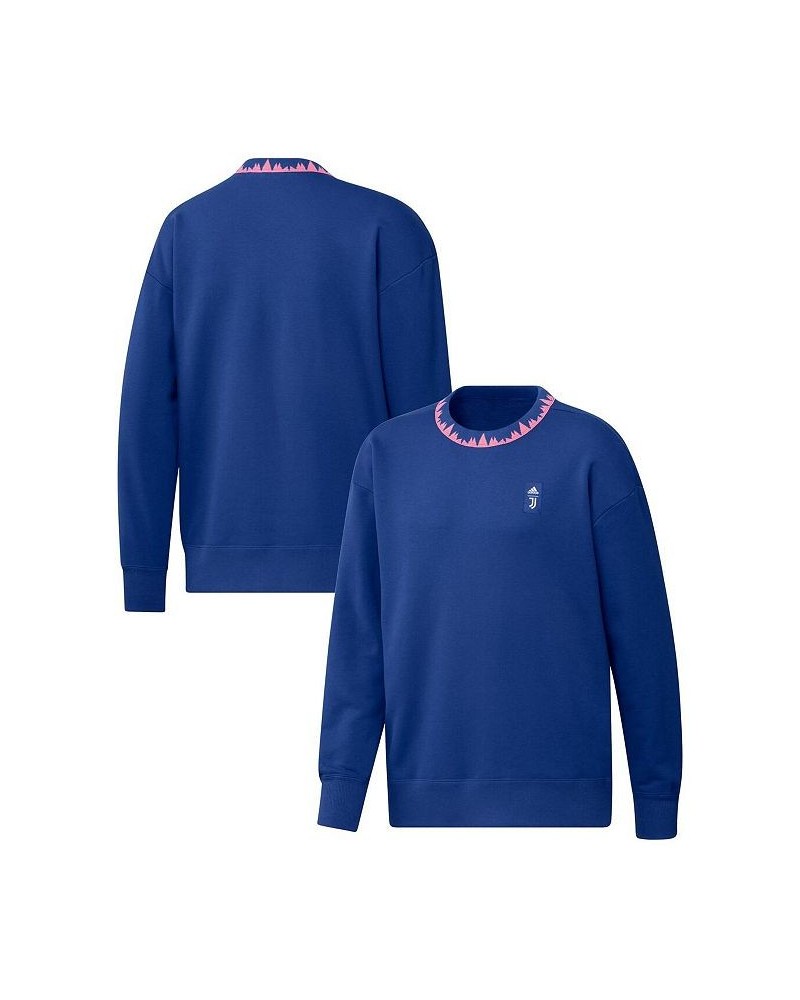 Men's Blue Juventus Lifestyle Pullover Sweatshirt $43.34 Sweatshirt