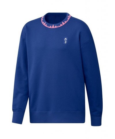 Men's Blue Juventus Lifestyle Pullover Sweatshirt $43.34 Sweatshirt