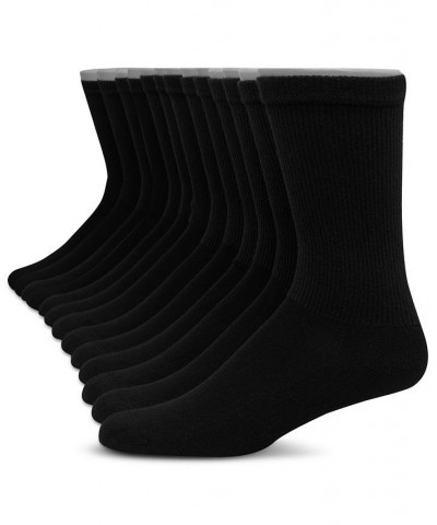 Men's 12-Pk. Ultimate Crew Socks Black $10.58 Socks