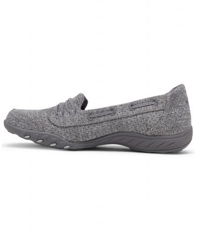 Women's Relaxed Fit - Breathe-Easy - Good Influence Slip-On Walking Sneakers Gray $39.75 Shoes