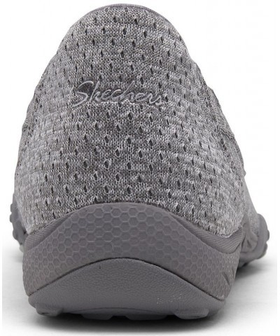 Women's Relaxed Fit - Breathe-Easy - Good Influence Slip-On Walking Sneakers Gray $39.75 Shoes