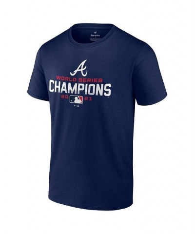 Men's Navy Atlanta Braves 2021 World Series Champions T-shirt $19.43 T-Shirts