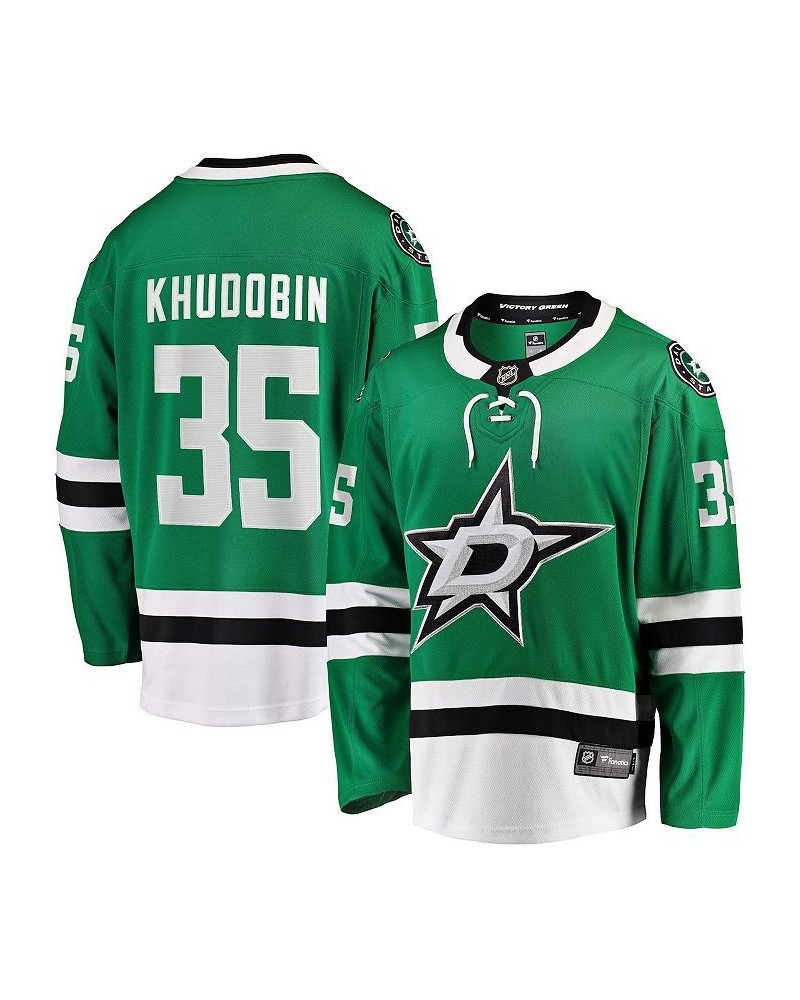 Men's Branded Anton Khudobin Kelly Green Dallas Stars Home Premier Breakaway Player Jersey $60.63 Jersey