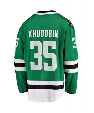 Men's Branded Anton Khudobin Kelly Green Dallas Stars Home Premier Breakaway Player Jersey $60.63 Jersey