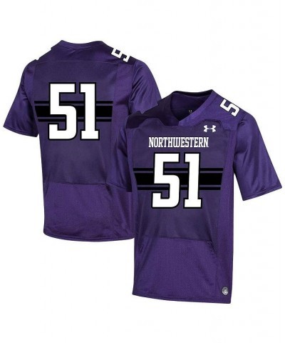 Men's 51 Purple Northwestern Wildcats Replica Football Jersey $51.60 Jersey