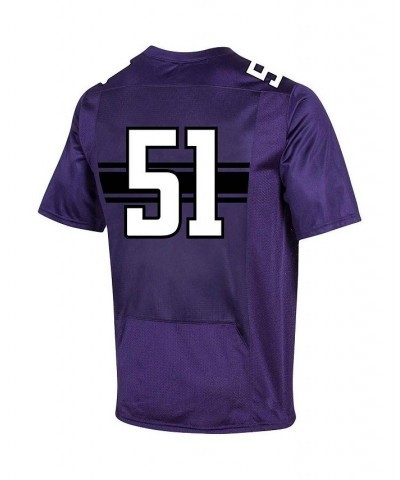 Men's 51 Purple Northwestern Wildcats Replica Football Jersey $51.60 Jersey