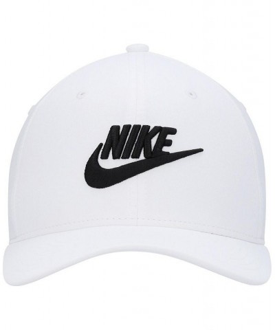 Men's White Classic99 Futura Swoosh Performance Flex Hat $19.32 Hats