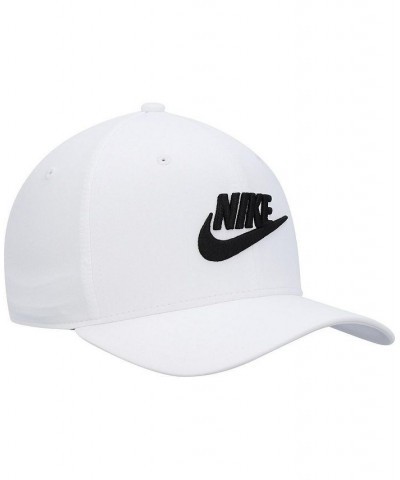 Men's White Classic99 Futura Swoosh Performance Flex Hat $19.32 Hats