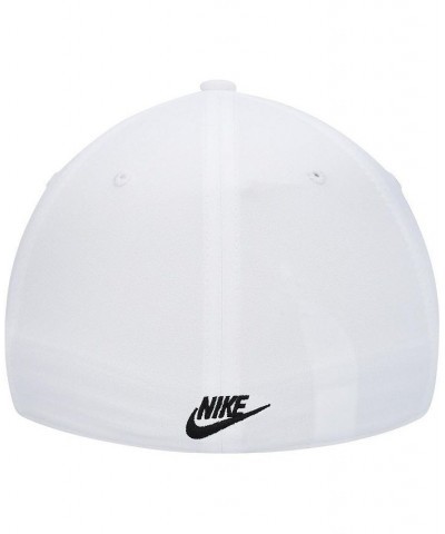 Men's White Classic99 Futura Swoosh Performance Flex Hat $19.32 Hats