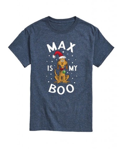 Men's Dr. Seuss The Grinch Max Boo Graphic T-shirt Blue $18.54 T-Shirts