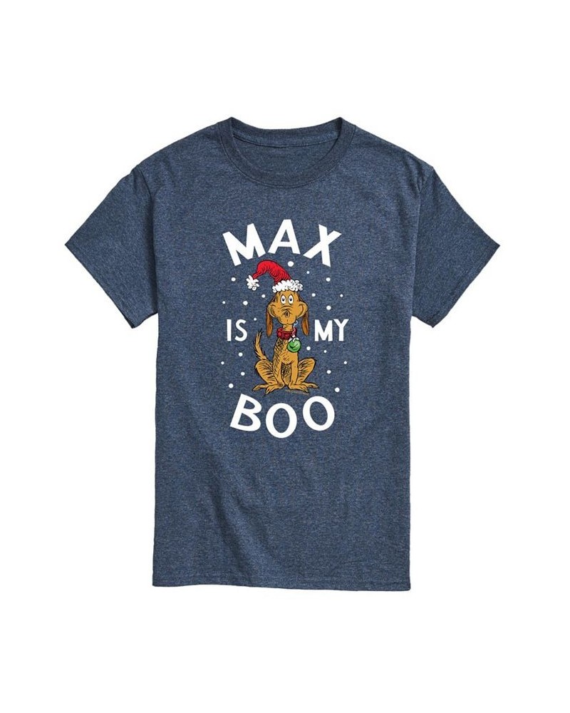 Men's Dr. Seuss The Grinch Max Boo Graphic T-shirt Blue $18.54 T-Shirts