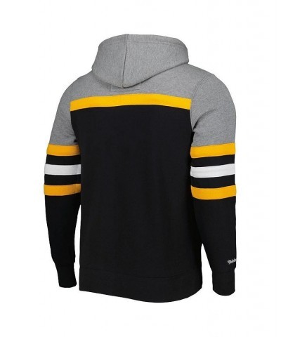 Men's Black and Heathered Gray Pittsburgh Steelers Head Coach Pullover Hoodie $44.40 Sweatshirt