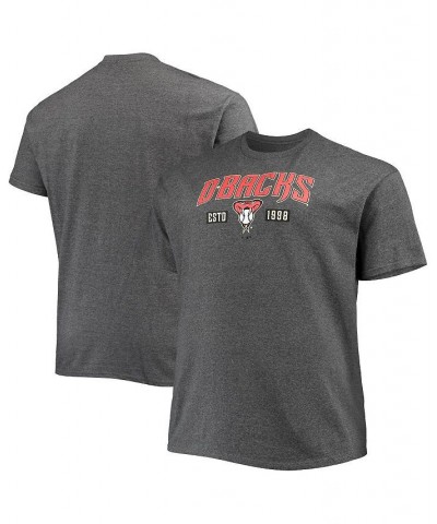 Men's Heathered Charcoal Arizona Diamondbacks Big and Tall Hometown Collection Snakes Skin T-shirt $18.49 T-Shirts