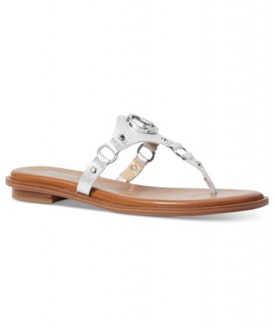 Women's Conway T-Strap Sandals Silver $32.37 Shoes