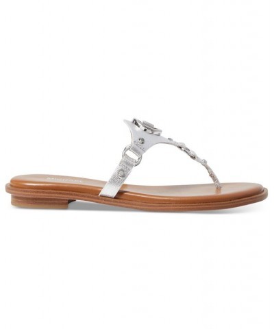 Women's Conway T-Strap Sandals Silver $32.37 Shoes