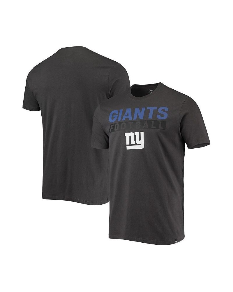 Men's '47 Charcoal New York Giants Dark Ops Super Rival T-shirt $14.76 T-Shirts